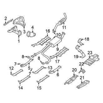 Nissan OE - Exhaust System - Exhaust Components (Canada Only, to 1/00)