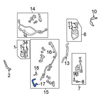 Nissan OE - Power Steering Return Hose