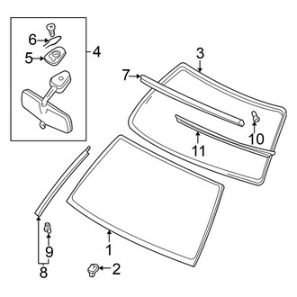Nissan OE - Windshield - Glass
