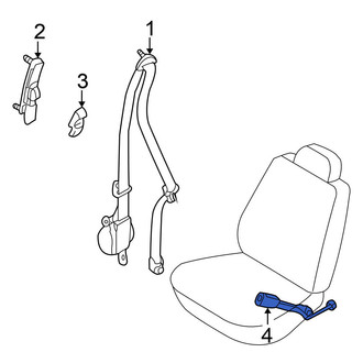 Nissan OE - Front Right Seat Belt Receptacle