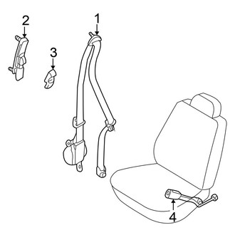 Nissan OE - Restraint Systems - Front Seat Belts
