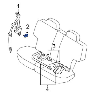 Nissan OE - Rear Seat Belt Guide