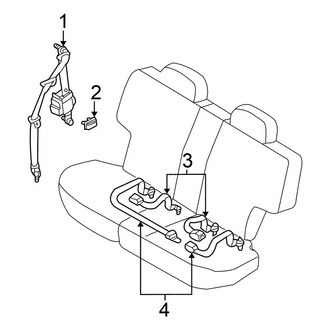 Nissan OE - Restraint Systems - Rear Seat Belts