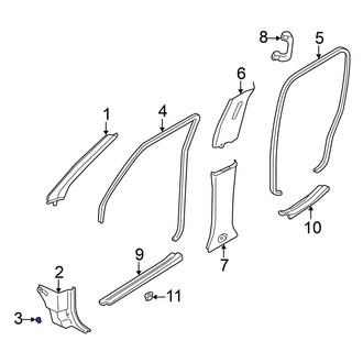 Nissan OE - Kick Panel Retainer