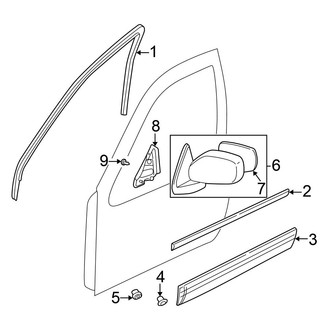 Nissan OE - Front Door - Exterior Trim