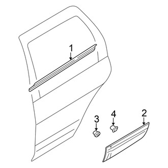 Nissan OE - Rear Door - Exterior Trim