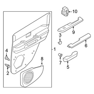 Nissan OE - Rear Door - Interior Trim (LE / SE)