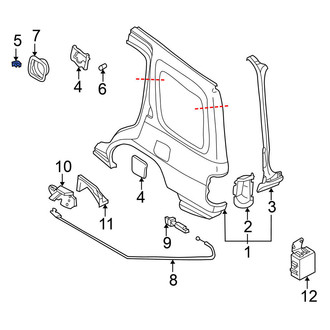 Nissan OE - Fuel Door Spring