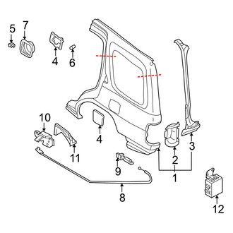 Nissan OE - Quarter Panel & Components (To 12/98)