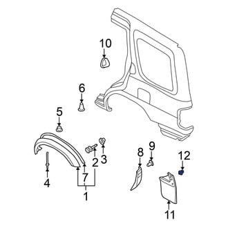 Nissan OE - Fender Liner Grommet