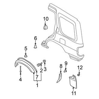 Nissan OE - Quarter Panel - Exterior Trim