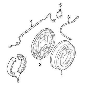 Nissan OE - Rear Suspension - Brake Components