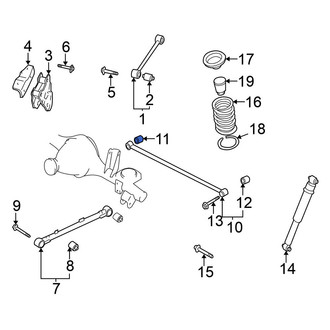Nissan OE - Rear Right Suspension Track Bar Bushing