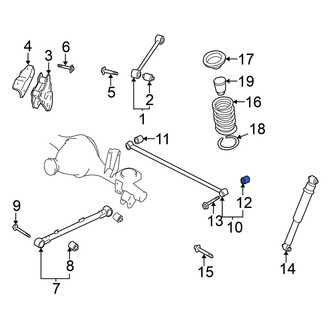 Nissan OE - Rear Left Suspension Track Bar Bushing