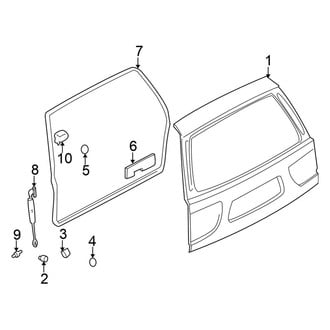 Nissan OE - Lift Gate - Gate & Hardware