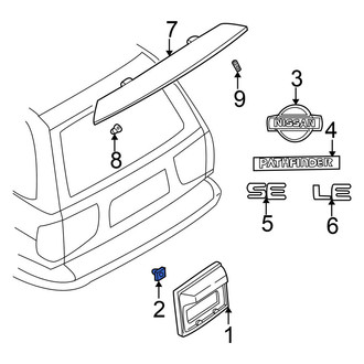Nissan OE - License Plate Light Panel Grommet