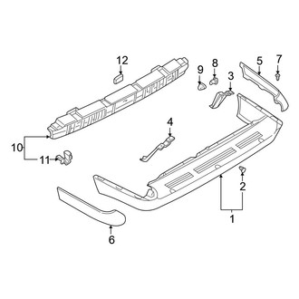 Nissan OE - Rear Bumper - Bumper & Components (To 12/98)