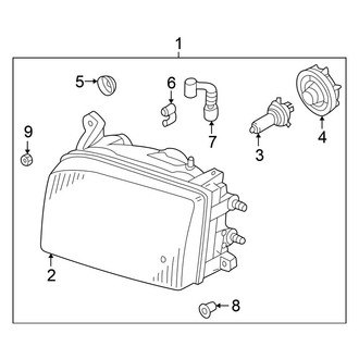 Nissan OE - Front Lamps - Headlamp Components (From 12/98)