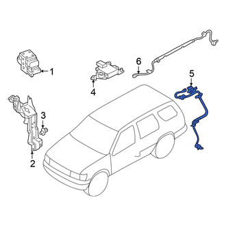 Nissan OE - Rear Left ABS Wheel Speed Sensor