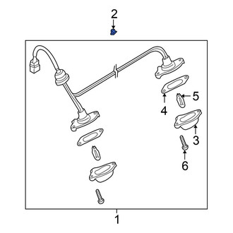 Nissan OE - License Plate Light Assembly Grommet