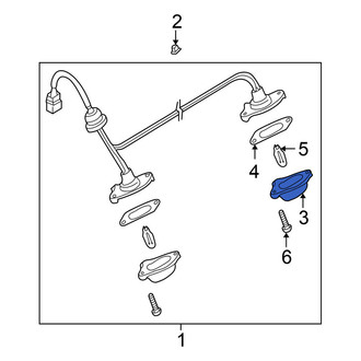 Nissan OE - Rear License Plate Light Lens