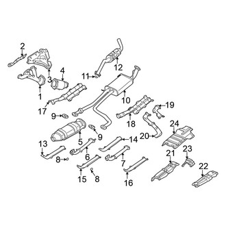 Nissan OE - Exhaust System - Exhaust Components (USA Only, All, from 1/00)
