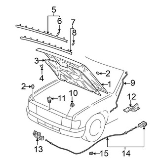 Nissan OE - Hood & Components (From 01/00)