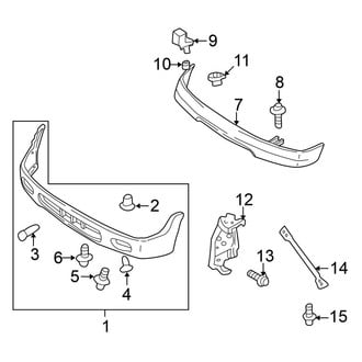 Nissan OE - Front Bumper - Bumper & Components