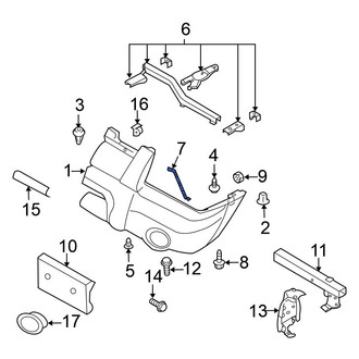 Nissan OE - Front Right Bumper Cover Stay