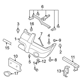 Nissan OE - Front Bumper - Bumper & Components