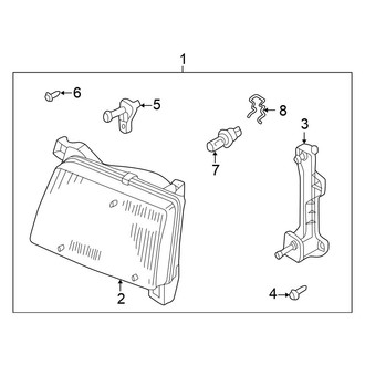 Nissan OE - Front Lamps - Headlamp Components