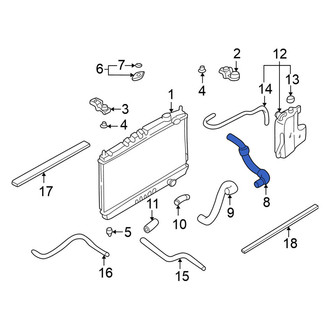 Nissan OE - Upper Radiator Coolant Hose