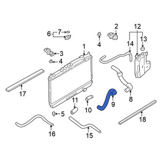 Nissan OE - Upper Radiator Coolant Hose