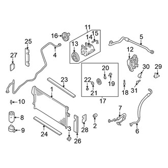 Nissan OE - Air Conditioner & Heater - Condenser, Compressor & Lines