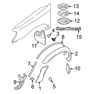 Nissan OE - Fender Flare Clip