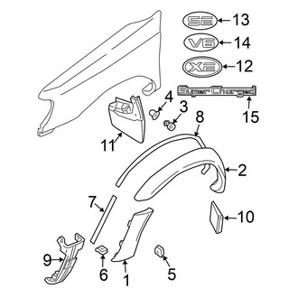 Nissan OE - Fender - Exterior Trim