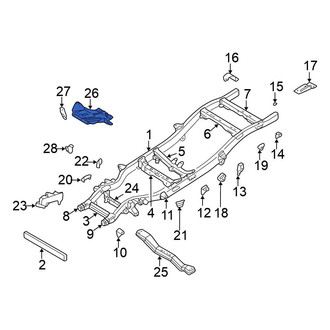 Nissan OE - Center Lower Radiator Support Splash Shield