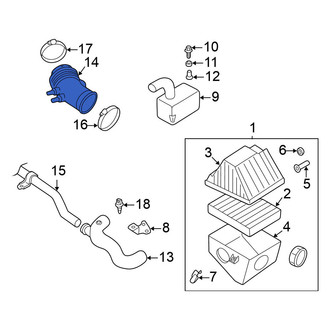 Nissan OE - Engine Air Intake Hose