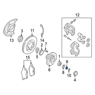 Nissan OE - Rear Axle Nut