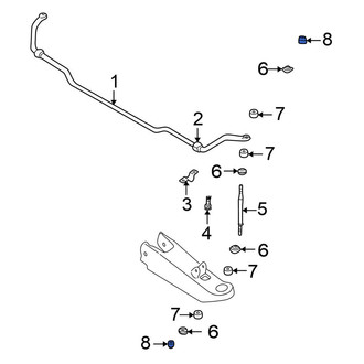 Nissan OE - Rear Suspension Stabilizer Bar Link Nut