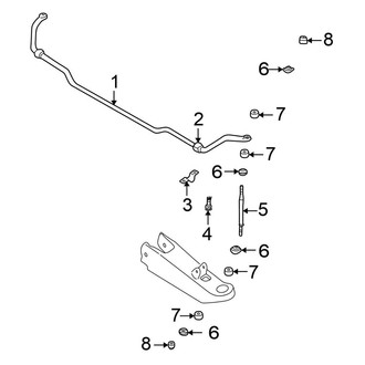 Nissan OE - Front Suspension - Stabilizer Bar & Components