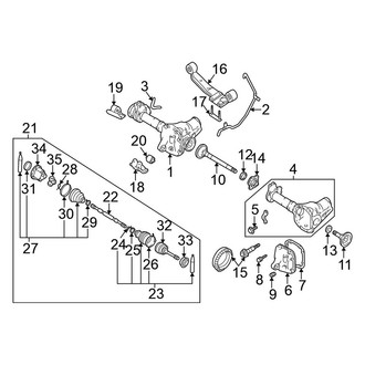 Nissan OE - Front Suspension - Carrier & Front Axles (4WD 3.3L)