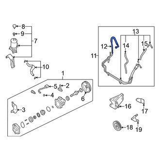 Nissan OE - Front Power Steering Pressure Line Hose Assembly