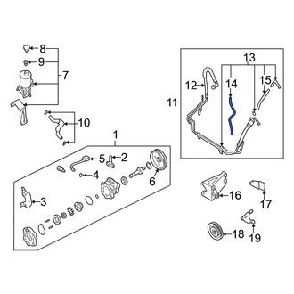 Nissan OE - Power Steering Reservoir Hose