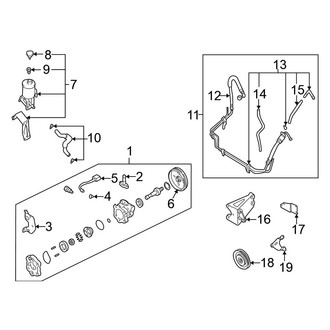Nissan OE - Steering Gear & Linkage - Pump & Hoses (Power), (RWD)