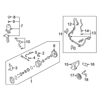 Nissan OE - Steering Gear & Linkage - Pump & Hoses (Power), (4WD)