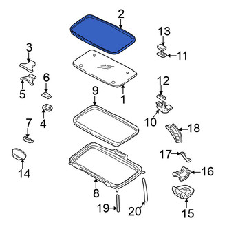 Nissan OE - Sunroof Cover