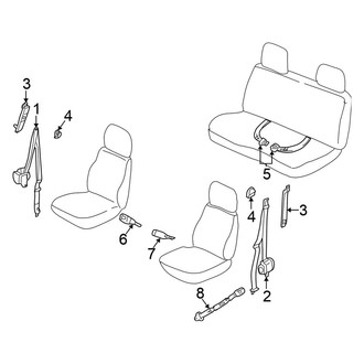 Nissan OE - Restraint Systems - Front Seat Belts (Regular Cab)