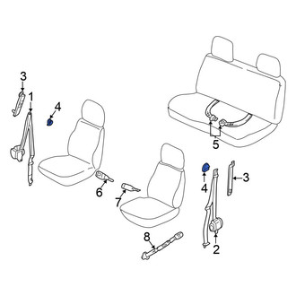 Nissan OE - Front Seat Belt Anchor Plate Cover