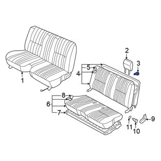 Nissan OE - Headrest Bolt